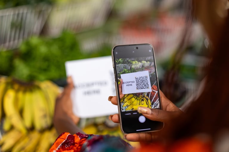 Local business welcoming new customers